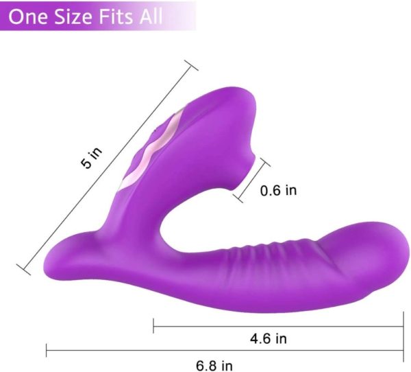 Pleasure Clitoral Sucking G Spot Vibrator - Size