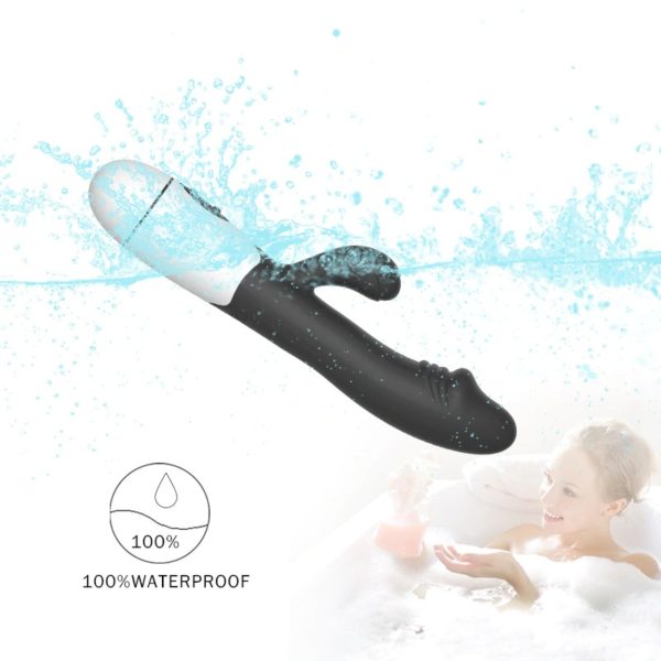 30 speed rabbit vibrator - black