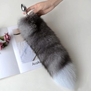 Fox Tail Anal Plug – Dark Grey