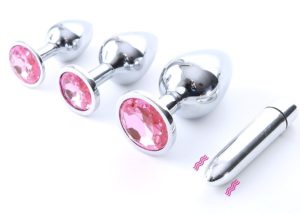 Crystal Anal Plug Bullet set cut