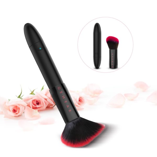 Makeup brush vibrator
