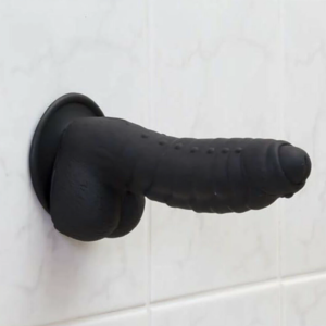 Sturdy 6.9″ Black Suction Cup Dildo