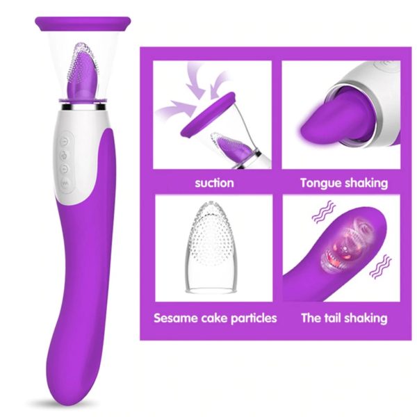 Suck & Lick Pleasure Kit - purple function